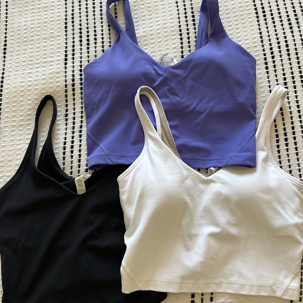 Lululemon align tanks.  $40 each or $100 for all 3.